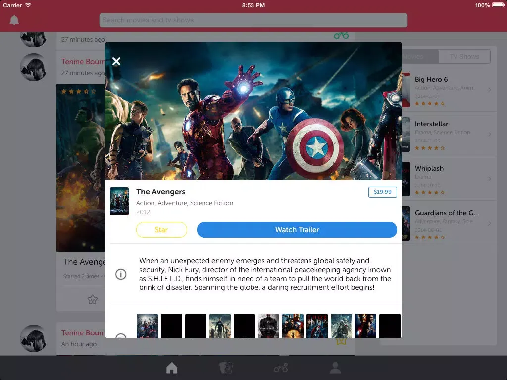 Screenshot di Wattmo - Discover movies to watch iPad 