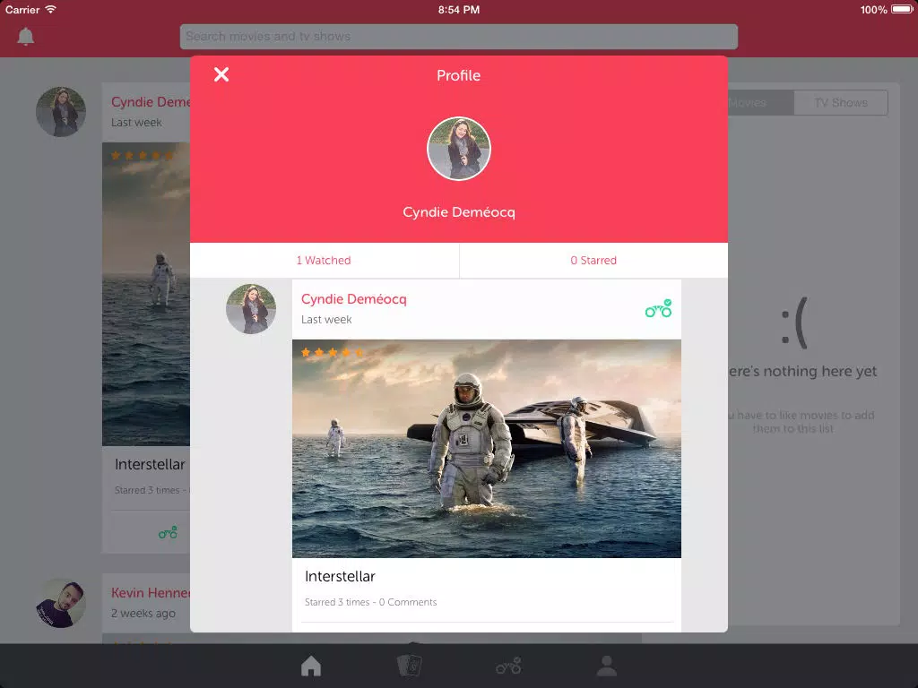 Wattmo - Discover movies to watch iPad 应用截图