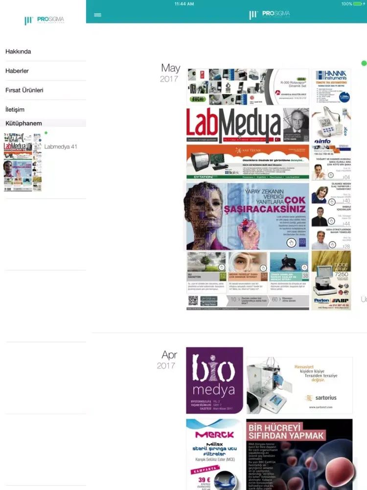 Prosigma Gazetelik iPad 应用截图