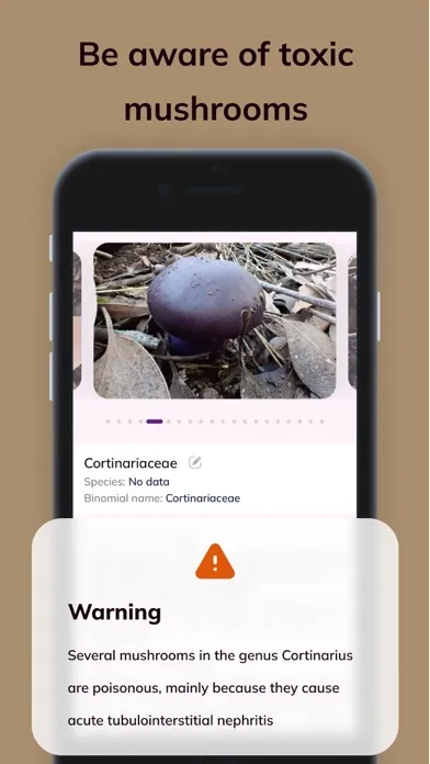 Tangkapan layar MushroomAI: Fungi ID & Guide