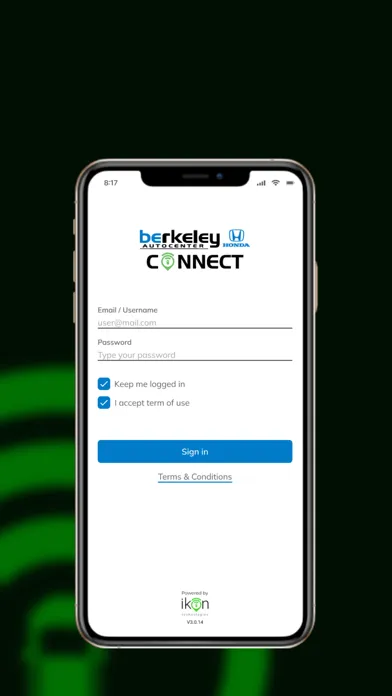 Screenshot di Berkeley Honda Connect