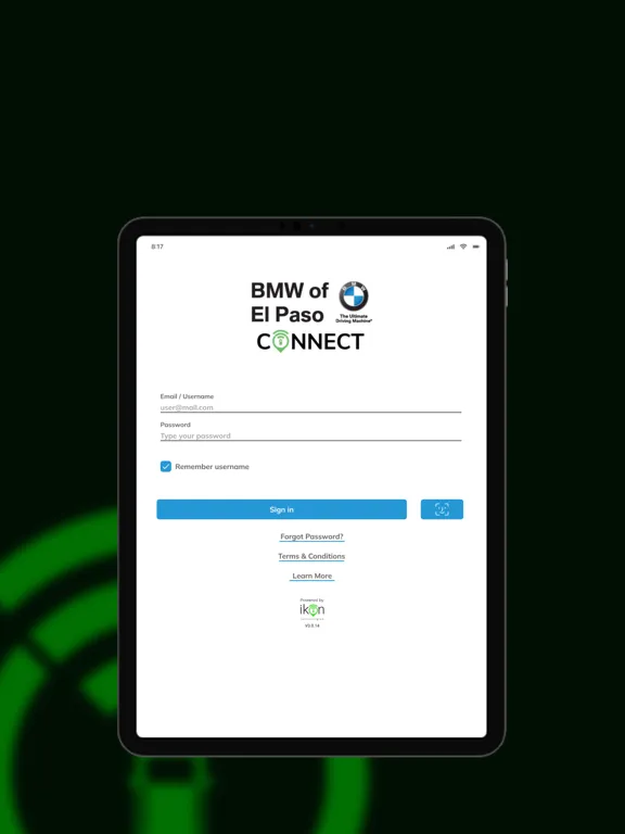 BMW El Paso Connect iPad  Screenshots