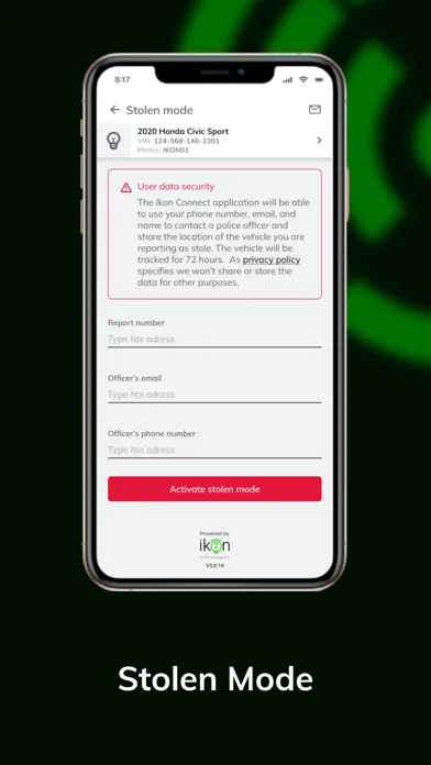 Ảnh chụp màn hình của Sanford Infiniti Connect