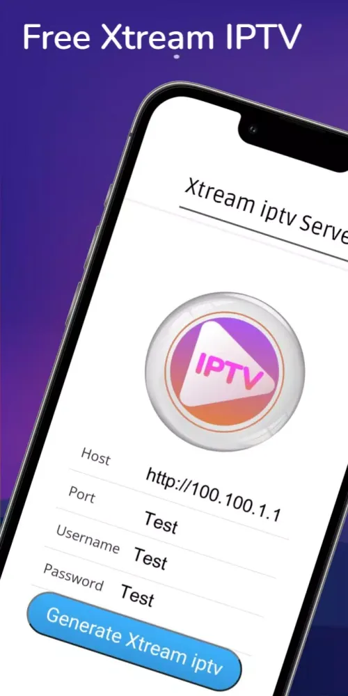 Tangkapan layar Xtream Generator IPTV Ikra