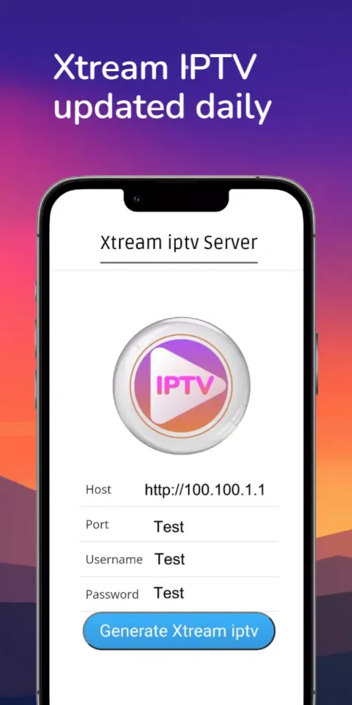 Tangkapan layar Xtream Generator IPTV Ikra