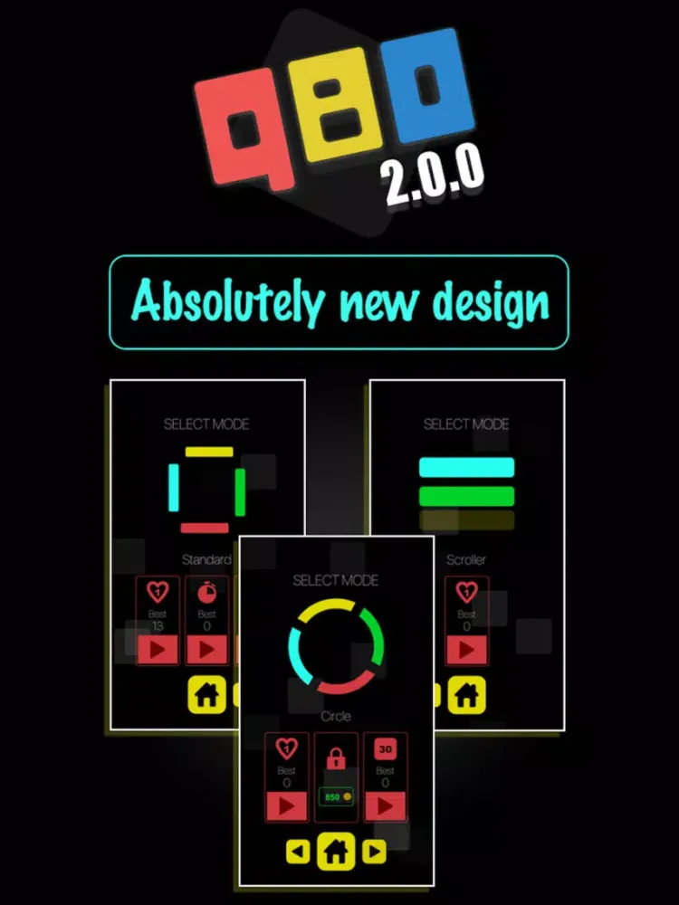 Q.BO - color swipe reaction puzzle game iPad 应用截图