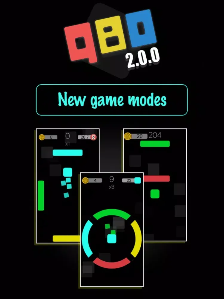 Q.BO - color swipe reaction puzzle game iPad 应用截图