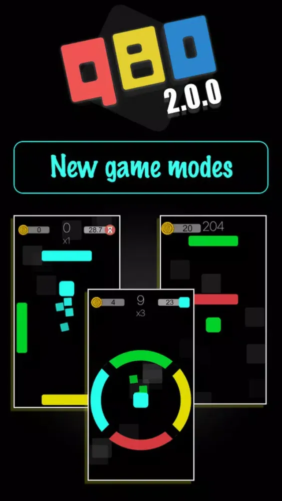 Q.BO - color swipe reaction puzzle game应用截图