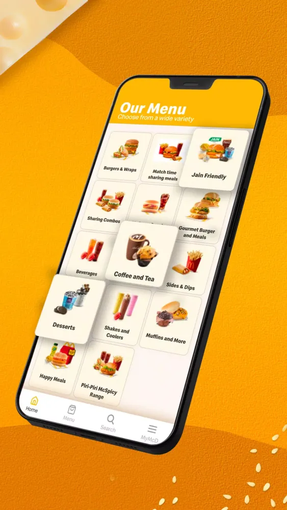 McDonald’s India Food Delivery Ekran Görüntüleri