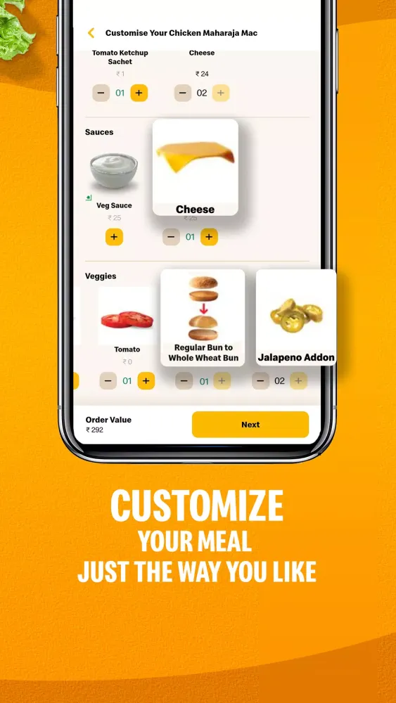McDonald’s India Food Delivery Ekran Görüntüleri