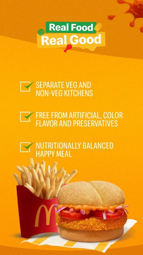McDonald’s India Food Delivery Ekran Görüntüleri