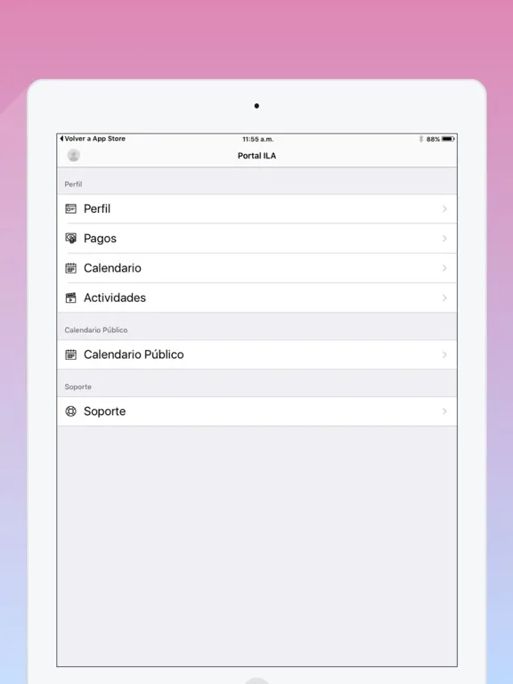 Portal ILA iPad  سکرین شاٹس