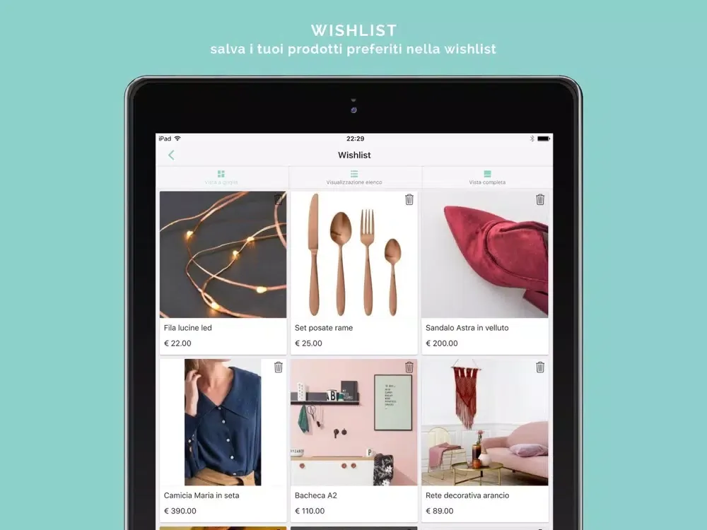 Tangkapan layar Ila Malù - Shop Online iPad 