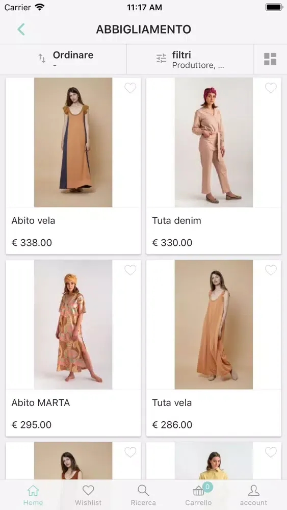 Tangkapan layar Ila Malù - Shop Online