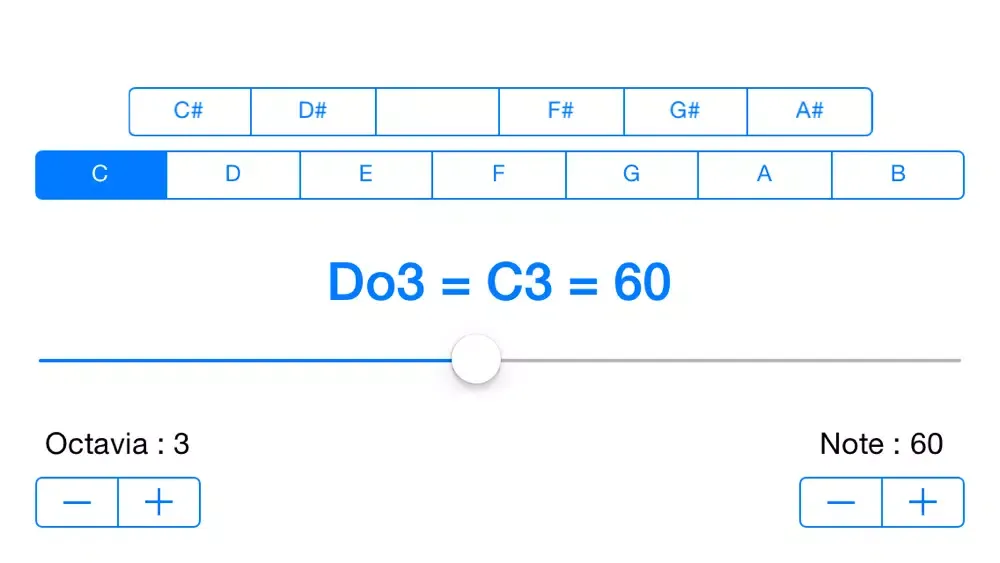 iMidiNoteConverter Screenshots
