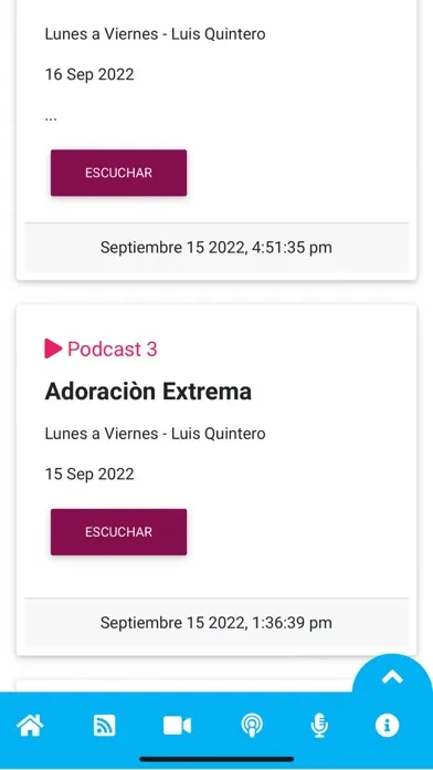 Captures d'écran de iLatina Radio