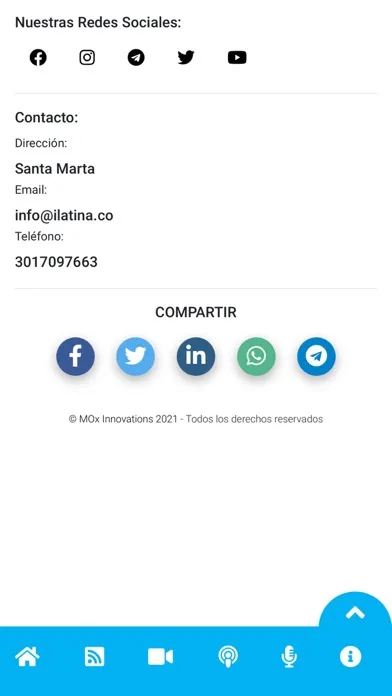 Captures d'écran de iLatina Radio