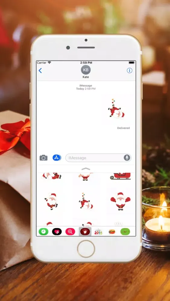 Ảnh chụp màn hình của Santa Claus Stickers