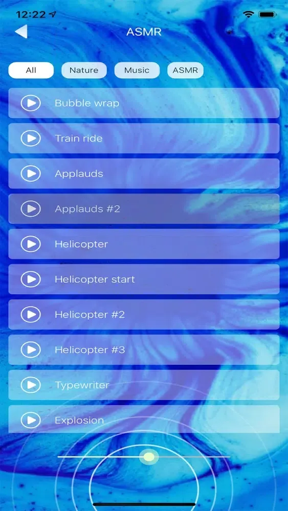 Captures d'écran de ASMR.me