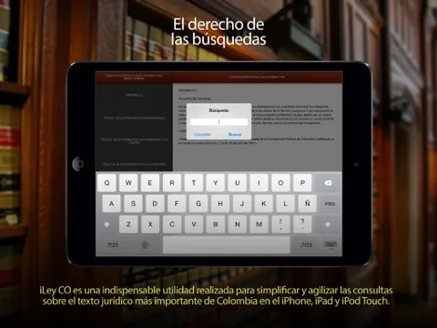 Ảnh chụp màn hình của iLey CO - Constitución y Códigos de Colombia iPad 