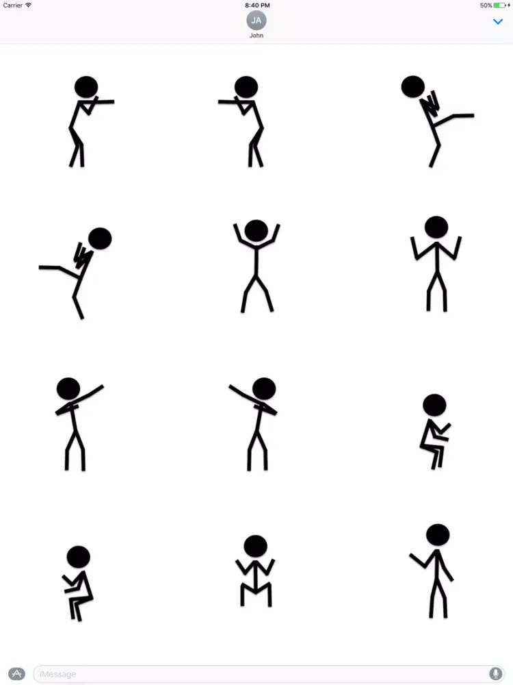 Ảnh chụp màn hình của Sticky Figures iPad 