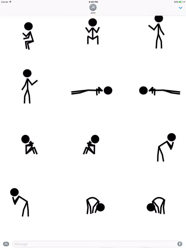 Ảnh chụp màn hình của Sticky Figures iPad 