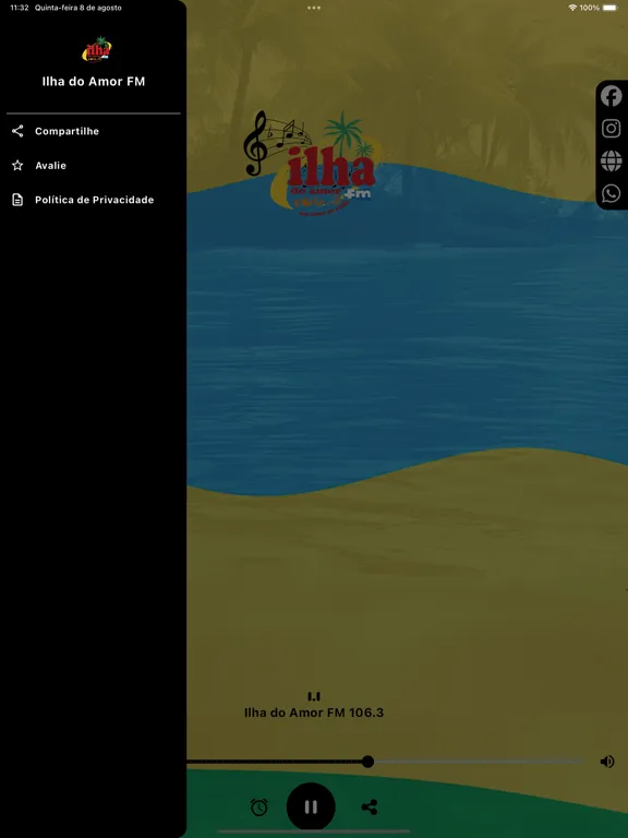 Ilha do Amor FM iPad  Screenshots