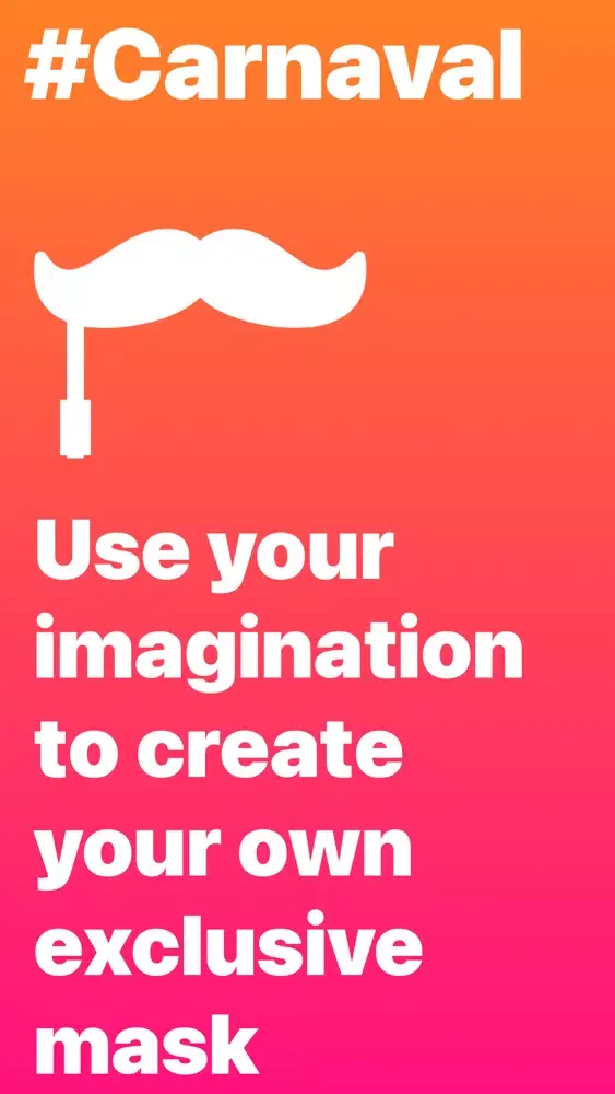 Tangkapan skrin Carnaval: draw your AR mask