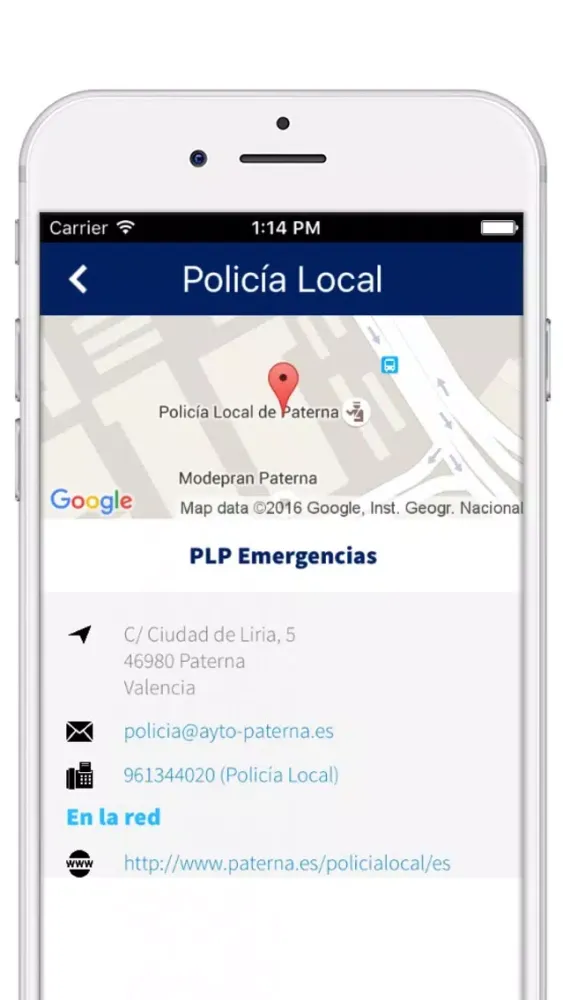 Capturas de tela do PLP Emergencias