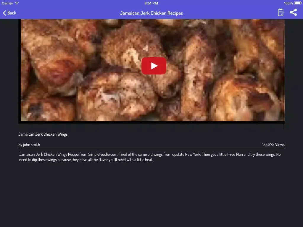 Jamaican Food Recipes - Delicious Recipes iPad 应用截图