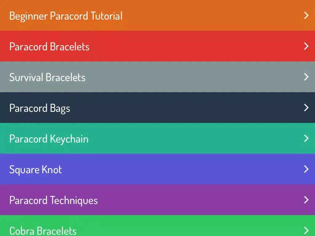 Скриншоты Paracord Guide iPad 