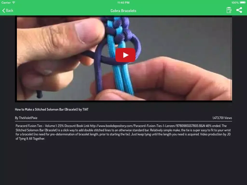 Скриншоты Paracord Guide iPad 