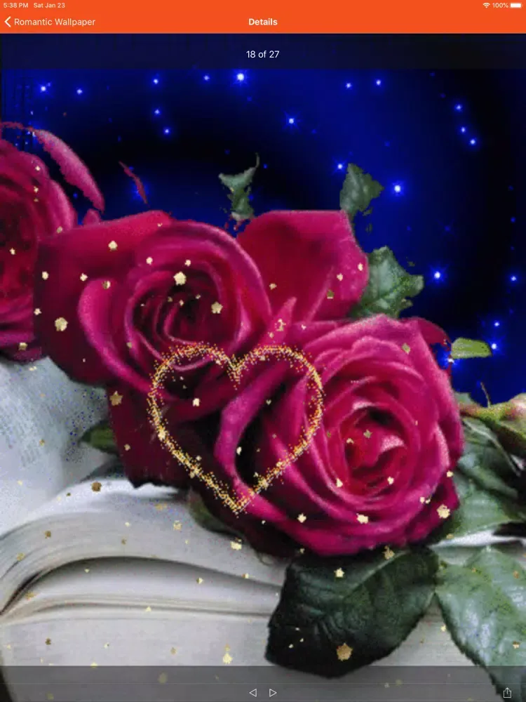 Ảnh chụp màn hình của Romantic Wallpaper iPad 