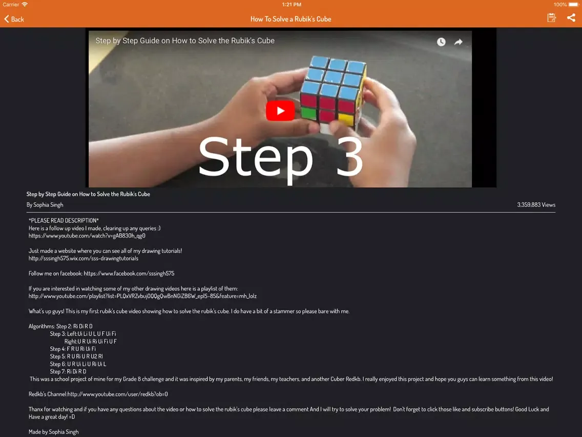 A To Z Guide For Rubik's Cube iPad  स्क्रीनशॉट