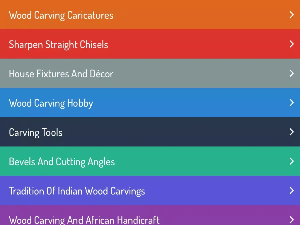 Capturas de pantalla de Wood Carving Guide & Ideas iPad 