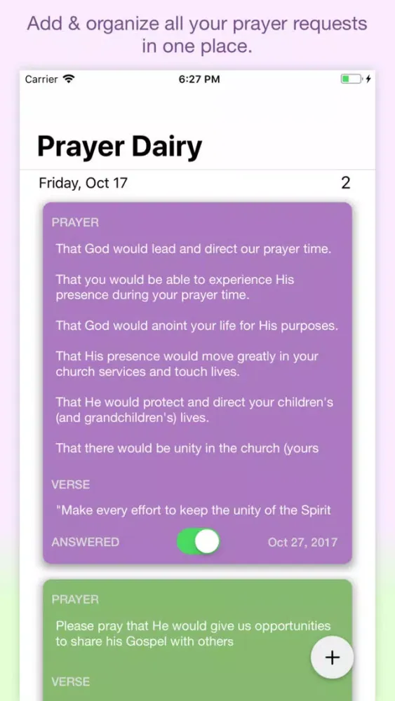 PrayerDiary - Pocket Edition Screenshots