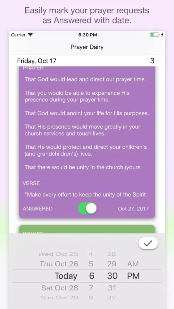 PrayerDiary - Pocket Edition Screenshots