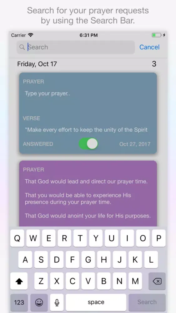 PrayerDiary - Pocket Edition Screenshots