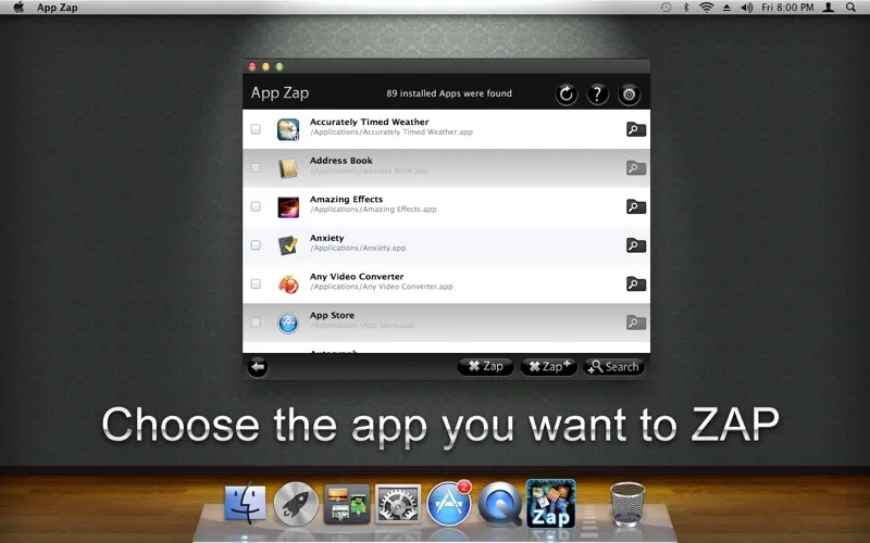 App Zap Screenshots