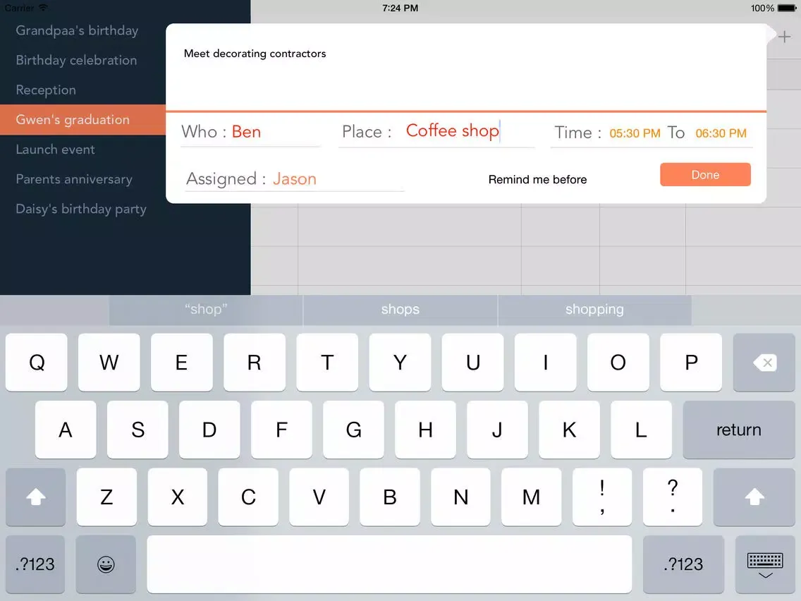 Capturas de pantalla de Event Manager - Pocket Edition iPad 