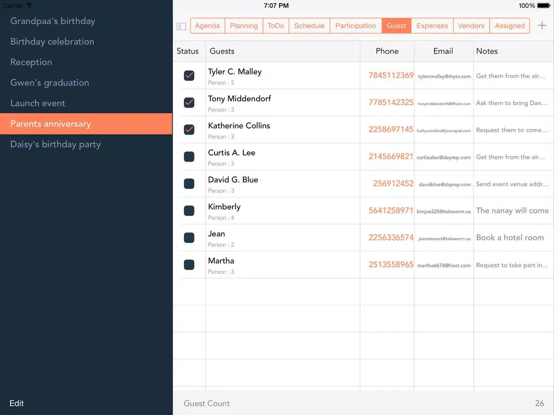 Capturas de pantalla de Event Manager - Pocket Edition iPad 