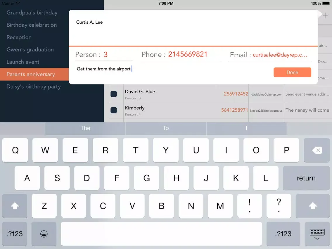 Capturas de pantalla de Event Manager - Pocket Edition iPad 