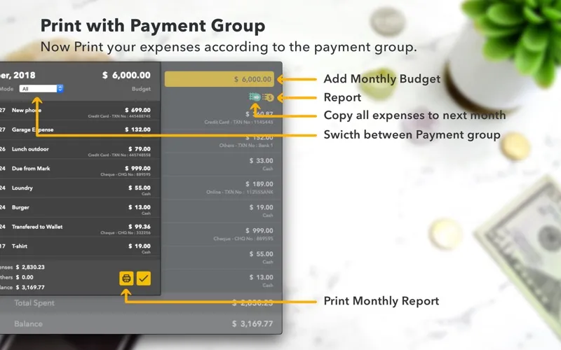 Monthly Expenses سکرین شاٹس