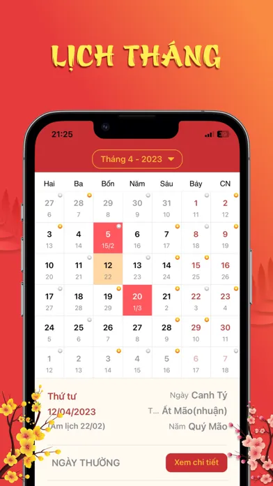 Lịch Vạn Niên 2024 & Lịch Âm应用截图