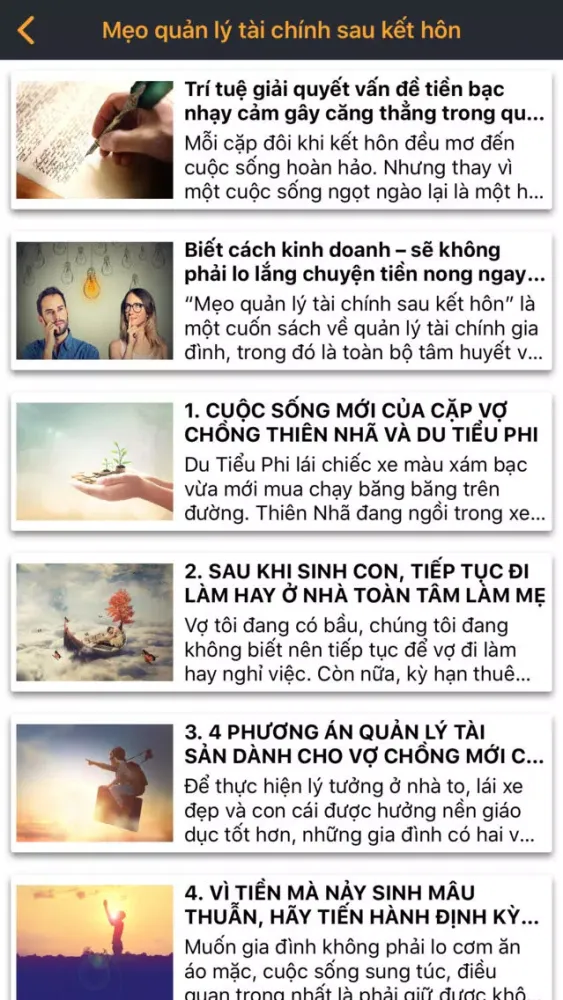 Captures d'écran de Mẹo quản lý tài chính