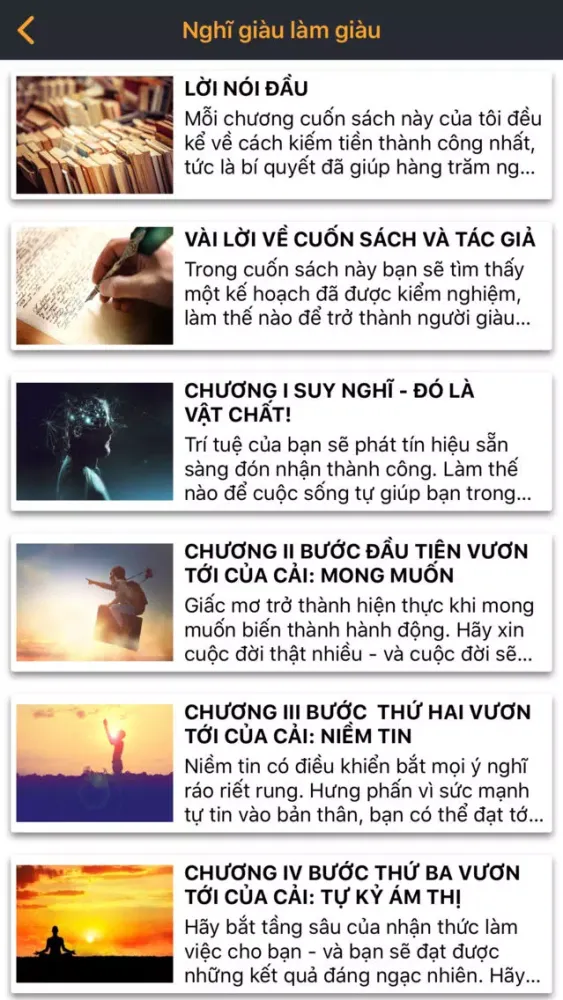 Capturas de tela do Nghĩ giàu làm giàu