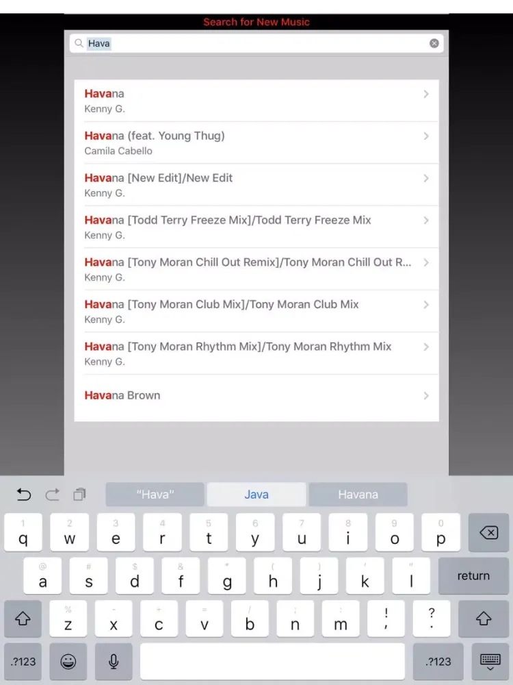 Tangkapan layar iLikeThatBeat iPad 