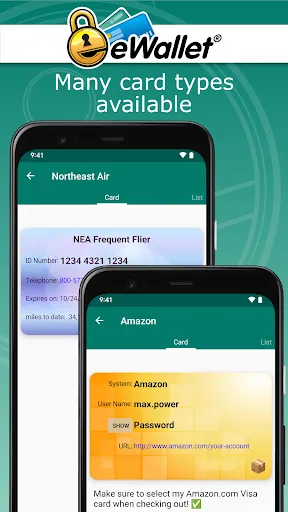 eWallet - Password Manager Screenshots