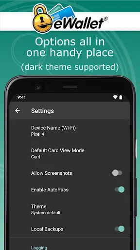 eWallet - Password Manager Screenshots