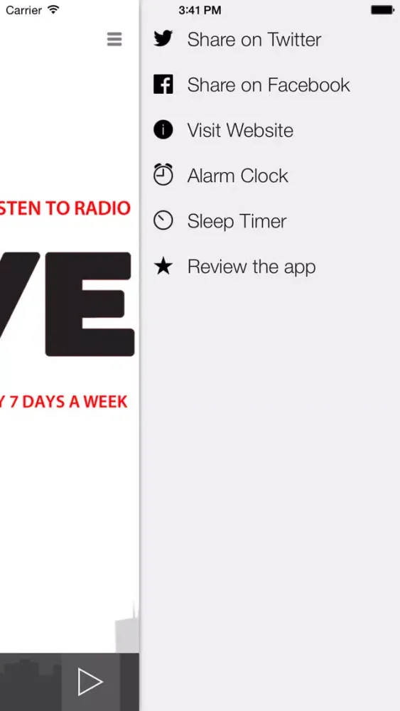 iLive Radio Ekran Görüntüleri